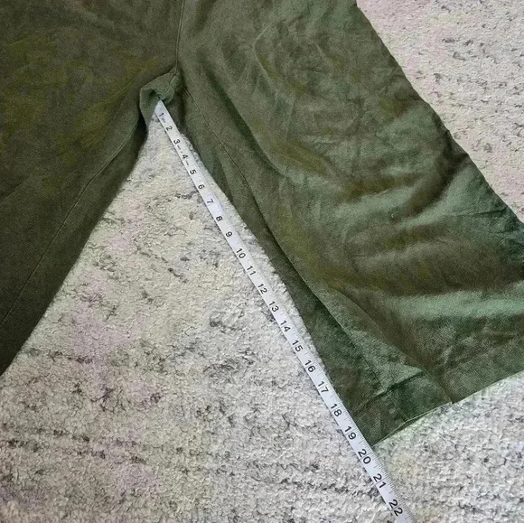 Ann Taylor Factory Womens Green Wide Leg Cropped Jumpsuit 6 - Picture 13 of 16